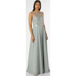 Mintgrüne Bestickte Elegante Luxuar Fashion Rundhals-Ausschnitt Spitzenkleider aus Spitze für Damen Größe XL 