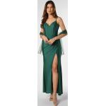 Grüne Unifarbene Elegante Luxuar Fashion Abendkleider rückenfrei aus Kunstfaser für Damen Größe XS 