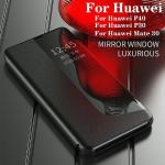 Violette Elegante Huawei P20 Hüllen Art: Flip Cases durchsichtig klappbar 