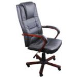 Schwarze Ergonomische Bürostühle & orthopädische Bürostühle  aus PVC mit verstellbarer Rückenlehne Breite 100-150cm, Höhe 100-150cm, Tiefe 100-150cm 