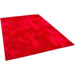 Rote Fellteppiche aus Kunstfell 