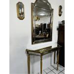 Luxus Wandspiegel Deknudt Konsole Wandlampe spiegel Gold Belgien Flur Kommode