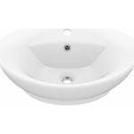 Weiße Moderne vidaXL Ovale Handwaschbecken & Gäste-WC-Waschtische mit Vogel-Motiv aus Keramik 