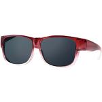 Rote Sonnenbrillen polarisiert aus Kunststoff für Damen 