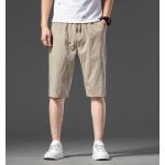 Armeegrüne Unifarbene Casual Cargo-Shorts für Herren Größe 5 XL für den für den Sommer 