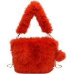 Orange Damenschultertaschen & Damenshoulderbags mit Kettenhenkel 