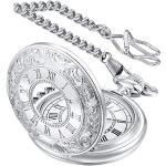 Silberne Vintage Quarz Vintage Uhren & Antike Uhren mit römischen Zahlen für Herren 
