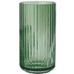 Grüne Bauhaus 25 cm Vasen & Blumenvasen 25 cm mit Kopenhagen-Motiv aus Glas mundgeblasen 