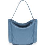 Himmelblaue Gretchen Lederhandtaschen mit Reißverschluss aus Leder für Damen 
