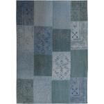 Blaue Kayoom Patchwork Teppiche aus Baumwolle 160x230 