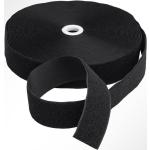 Lysel® Klettband zum Nähen schwarz Flauschband Breite 100mm VE 17 Meter