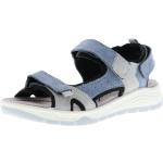 Blaue Outdoor-Sandalen mit Klettverschluss orthopädisch für Damen Größe 38 für den für den Sommer 