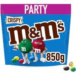 M&M'S Crispy Schokolade Großpackung | American Football Snacks | Schokolinsen mit Knusperkern | 850g