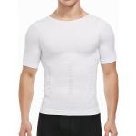 Weiße Shaping Tops & Miederhemden aus Nylon für Herren Größe XL für den für den Sommer 