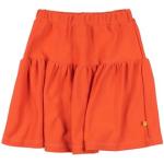 Orange Unifarbene Bio Kinderröcke aus Baumwolle für Mädchen 