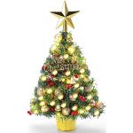 Reduzierte Goldene 50 cm Künstliche Weihnachtsbäume aus Kiefer 