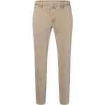 Beige Unifarbene MAC Jeans Chino mit Reißverschluss aus Baumwollmischung für Herren Größe XXL 