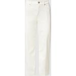 Offwhitefarbene Loose Fit MAC Jeans Cordhosen mit Reißverschluss aus Baumwolle für Damen Größe XS 
