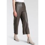 Taupefarbene Unifarbene Casual MAC Jeans Röhrenhosen mit Reißverschluss aus Polyamid enganliegend für Damen Größe L 