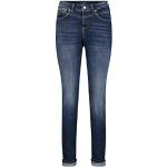 Reduzierte Blaue MAC Jeans Slim Fit Jeans aus Denim für Damen Weite 34 für den für den Sommer 