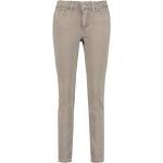 Reduzierte Braune MAC Mode Dream Skinny Jeans mit Reißverschluss aus Denim für Damen Größe XS Weite 44, Länge 32 