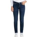 Blaue MAC Jeans Carrie Pipe Slim Fit Jeans mit Reißverschluss aus Denim für Herren Größe XS Weite 38 