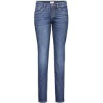 Dunkelblaue MAC Jeans Carrie Pipe Straight Leg Jeans aus Denim für Damen Weite 36 
