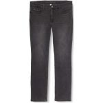 Reduzierte Dunkelgraue MAC Jeans Dream Straight Leg Jeans aus Denim für Damen Weite 44 