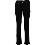 Reduzierte Schwarze MAC Jeans Melanie Straight Leg Jeans aus Denim für Damen Weite 38 
