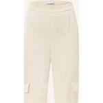 Hellbraune MAC Jeans Bundfaltenhosen aus Satin für Damen Größe M 