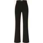 Schwarze MAC Jeans Bundfaltenhosen mit Reißverschluss aus Jersey für Damen Größe XS 