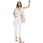 Weiße MAC Jeans Dream Slim Fit Jeans aus Denim für Damen Weite 32 