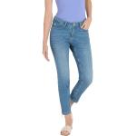 Blaue MAC Jeans Dream Slim Fit Jeans aus Denim für Damen Größe XXL Weite 36 