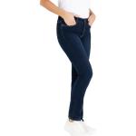 Blaue Bestickte MAC Jeans Dream Jeans mit Stickerei aus Denim für Damen Größe L Weite 40 