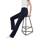 Blaue Bestickte MAC Jeans Dream Jeans mit Stickerei mit Reißverschluss aus Denim für Damen Größe L Weite 40 
