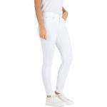 Weiße Bestickte MAC Jeans Dream Jeans mit Stickerei mit Reißverschluss aus Denim für Damen Weite 30 