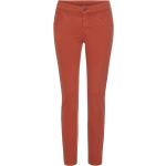 Rote Slim Fit Jeans mit Reißverschluss aus Denim für Damen Weite 44, Länge 30 
