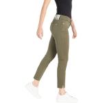 Olivgrüne MAC Jeans Dream Summer Slim Fit Jeans aus Denim für Damen Größe XS Weite 34 