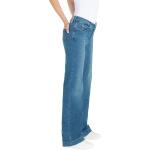 Blaue MAC Jeans Dream Wide Leg Jeans & Relaxed Fit Jeans aus Denim für Damen Größe S Weite 36 