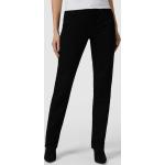 Schwarze MAC Jeans Melanie Straight Leg Jeans aus Baumwollmischung für Damen Größe XS Weite 42, Länge 32 