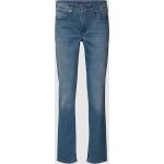 Blaue MAC Jeans Melanie Straight Leg Jeans aus Baumwolle für Damen Größe XS Weite 34, Länge 30 