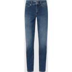 Blaue MAC Jeans Melanie Straight Leg Jeans aus Baumwolle für Damen Größe XS Länge 34 
