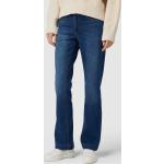 Blaue MAC Jeans Baggy Jeans & Loose Fit Jeans mit Reißverschluss aus Baumwolle für Damen Größe S Weite 38, Länge 30 