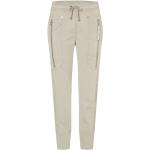 Sandfarbene Casual MAC Jeans 7/8-Hosen für Damen 