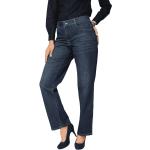 Blaue MAC Jeans Gracia Straight Leg Jeans aus Denim für Damen Größe XS Weite 36, Länge 32 