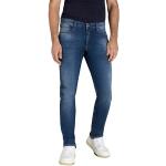Dunkelblaue Vintage MAC Jeans Bio Tapered Jeans aus Denim für Damen Größe XS Weite 31 