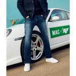 Dunkelblaue Elegante Atmungsaktive MAC Jeans Arne Herrenjeans aus Baumwolle Weite 31 