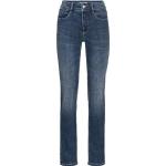Reduzierte Blaue MAC Jeans Angela Slim Fit Jeans aus Baumwolle für Damen Größe XS 