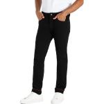 Schwarze Bestickte MAC Jeans Arne Slim Fit Jeans aus Baumwolle für Herren Weite 32 
