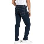 Blaue Bestickte MAC Jeans Arne Jeans mit Stickerei aus Leder für Herren Weite 38 